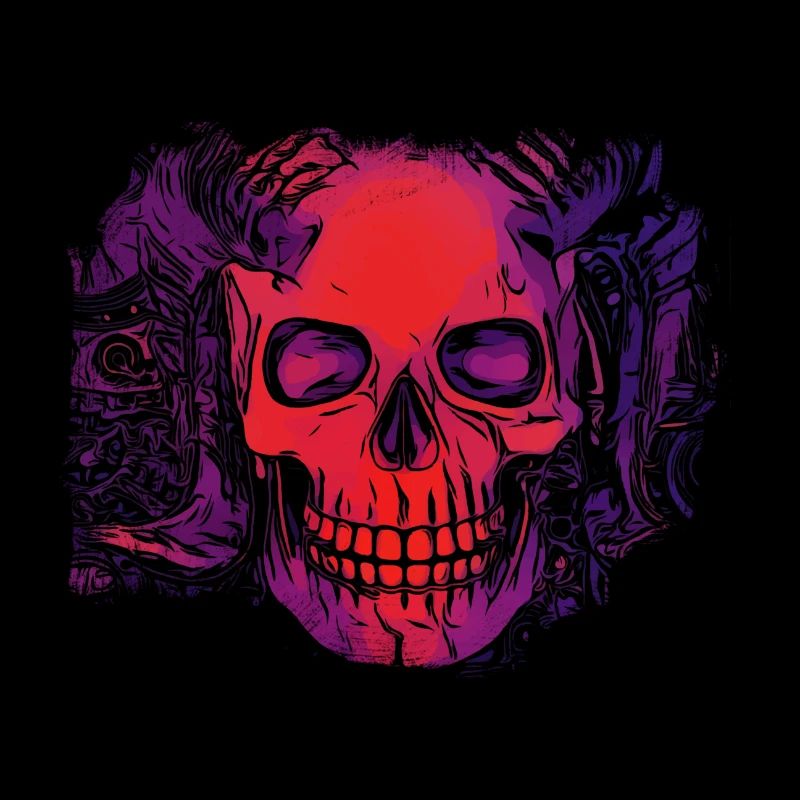 comic demons skull