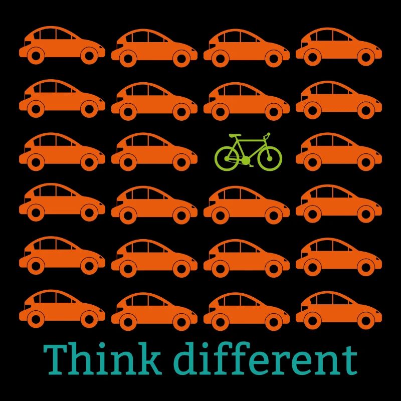 Think different gift bike cyclist sport
