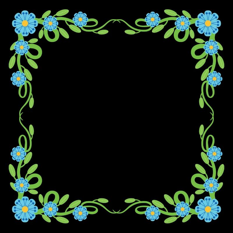 Blumen Kranz Rahmen