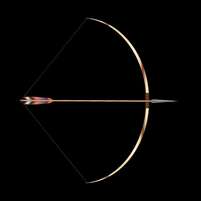 Drawn English Longbow