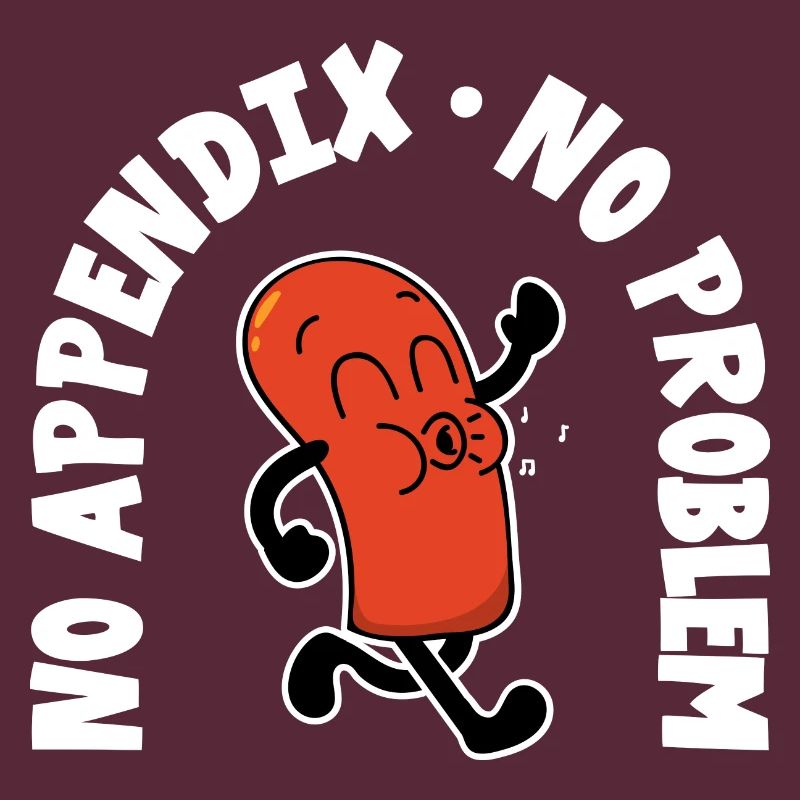 No Appendix Blinddarm Bauch Operation Geschenkidee
