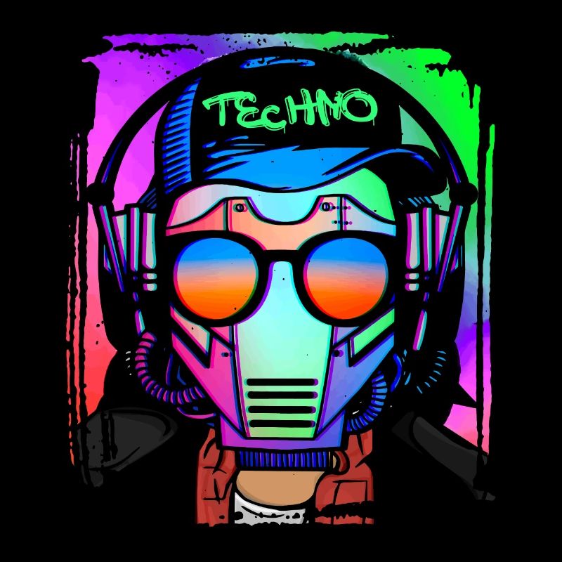 Psychedelic / Techno / Minimal Head Design