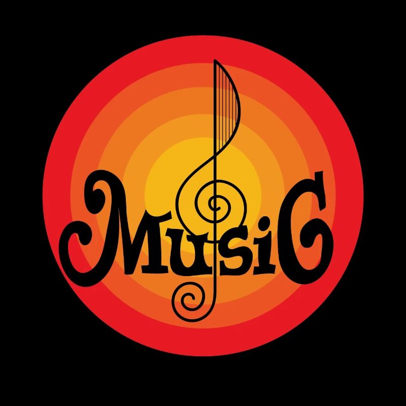 Note de musique rétro