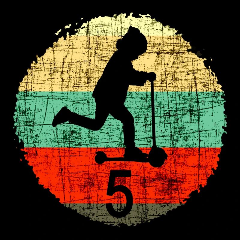 Kinder 5 Geburtstag Retro Roller Scooter Mädchen