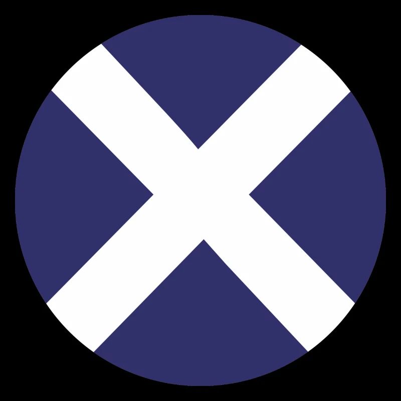 cible du drapeau écossais
