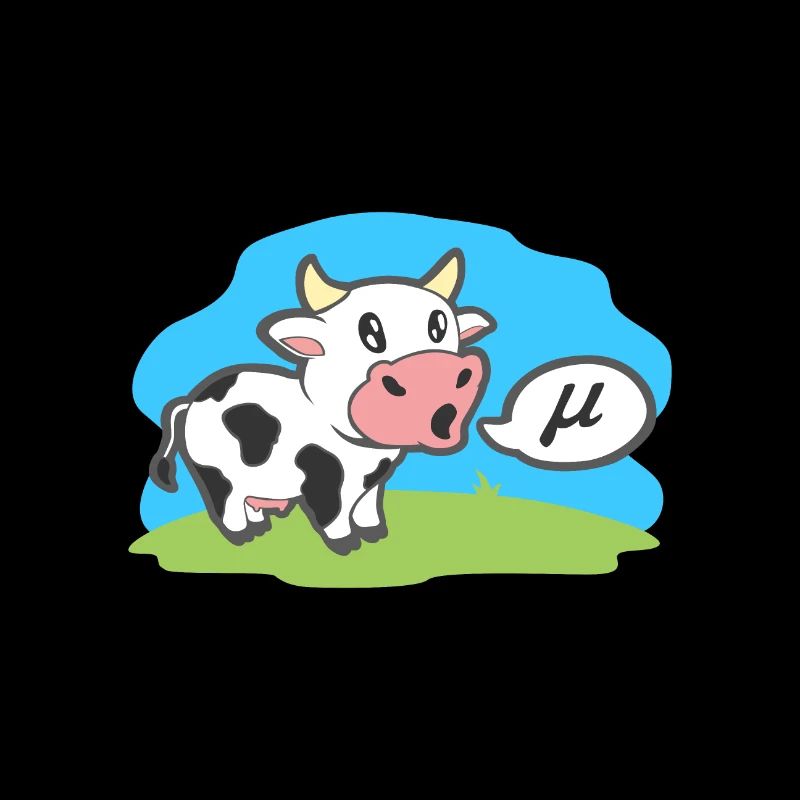 Math Symbols Cow Goes Mu Lustige Tier-Geschenkidee