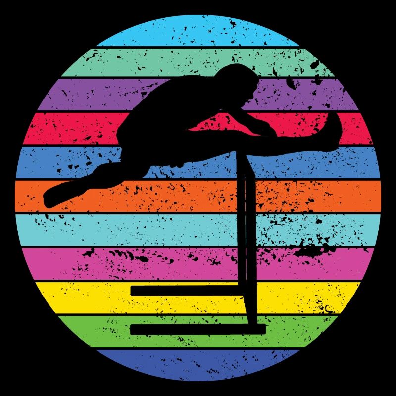 Hurdles Retro Hurdler Athlétisme