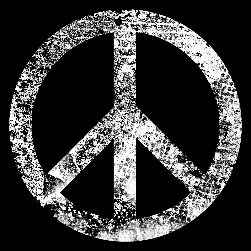 Peace Sign Pacifist Peace Graffiti Grunge Used