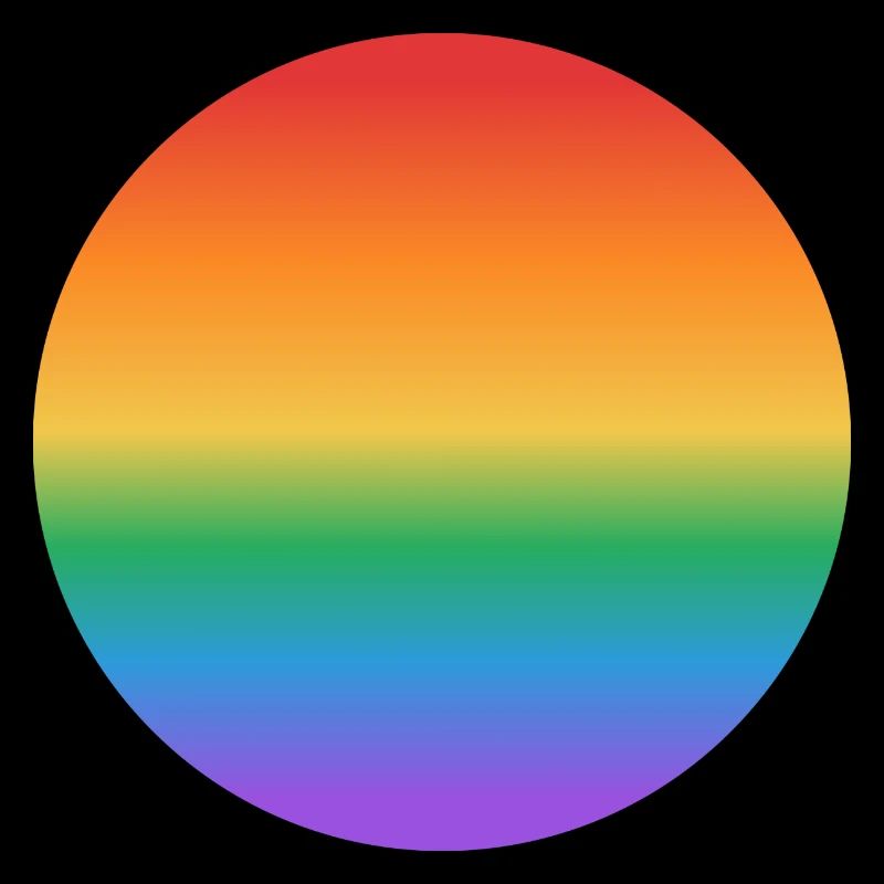 Rainbow gradient circle