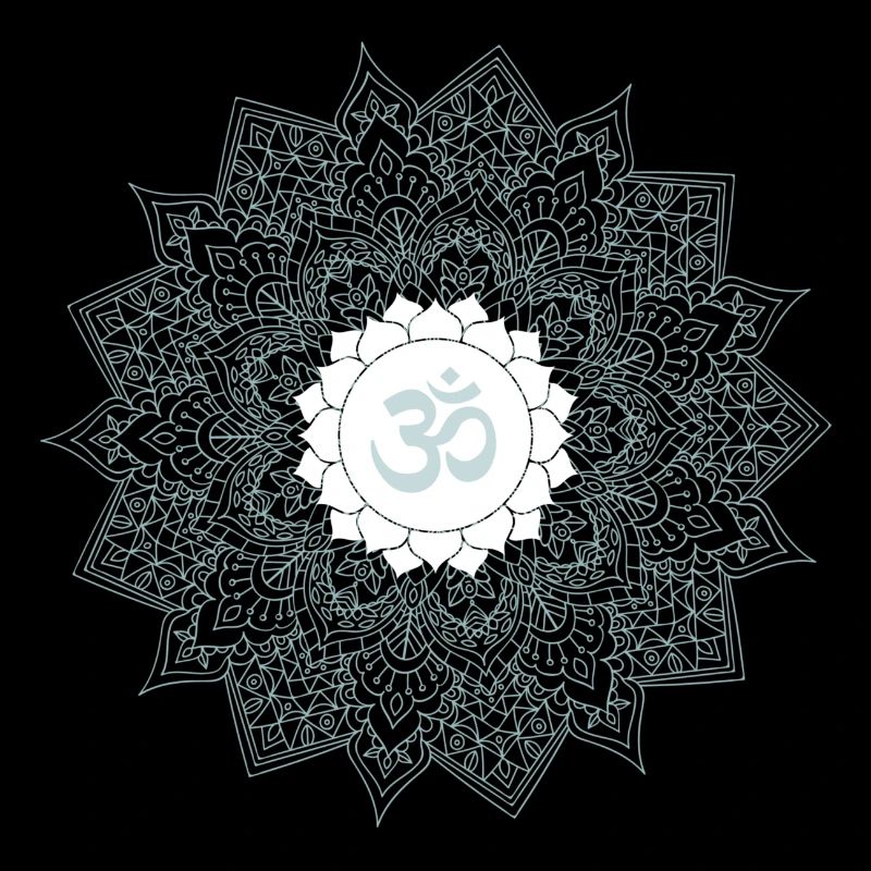 om chakra yoga hell menthe mandala