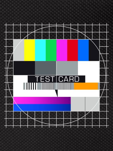 Testbild Fernsehen Bildschirm nostalgisch Display