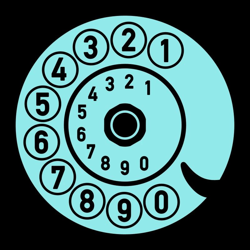Wählscheibe Vintage Telefon anrufen Retro Technik