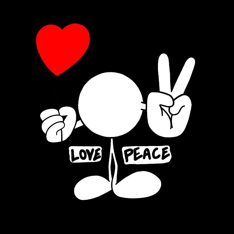 Love & Peace Plain Doodle