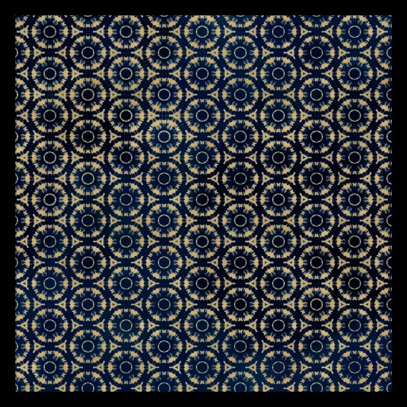 Gold Geo Tie Dye Pattern