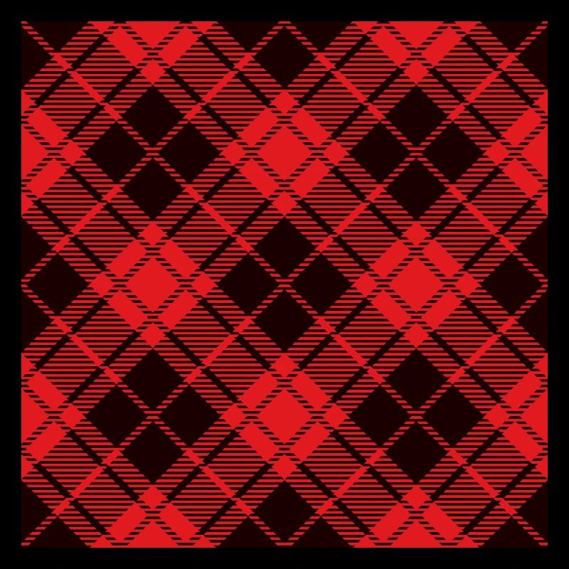 Red and black flannel buffalo pattern