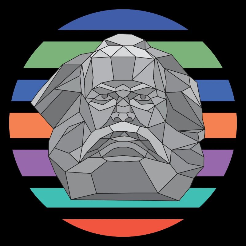 Karl Mag's complementary | Karl Marx - round retro