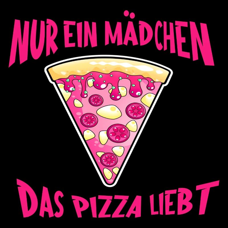 Nur ein Mنdchen, das Pizza liebt