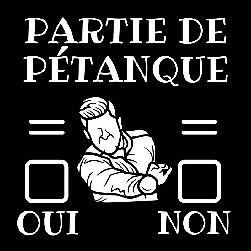 Partie de pétanque Choix Oui ou Non