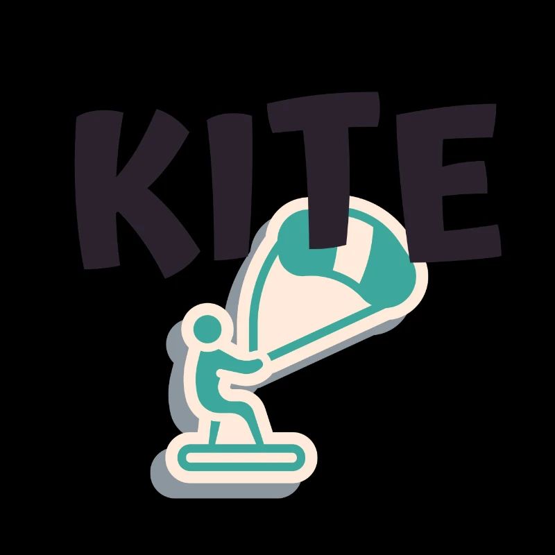 Kitesurf | logo et dessin Kite pour Kitesurfer