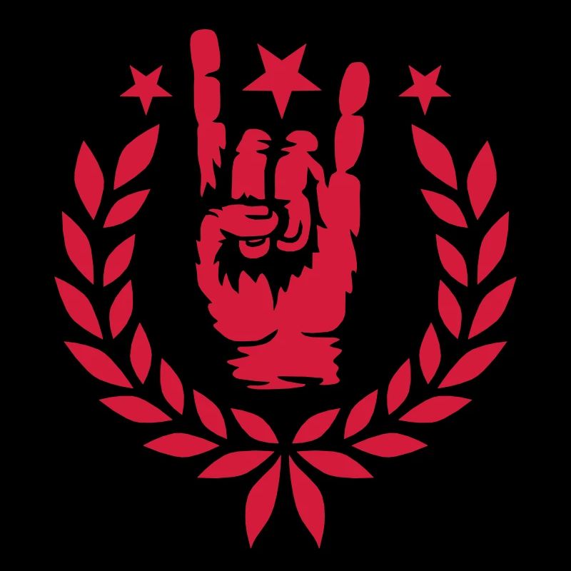 Laurel Wreath Heavy Metal Logo