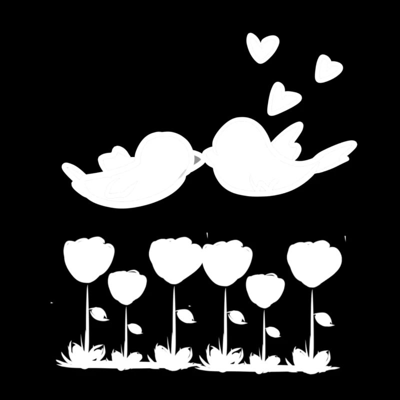 Liebe Vogel Tiere Natur Blumen