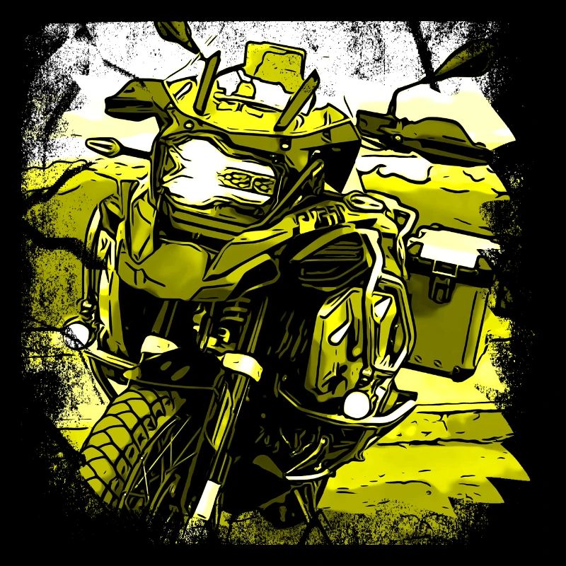Motorcycle GS black yellow