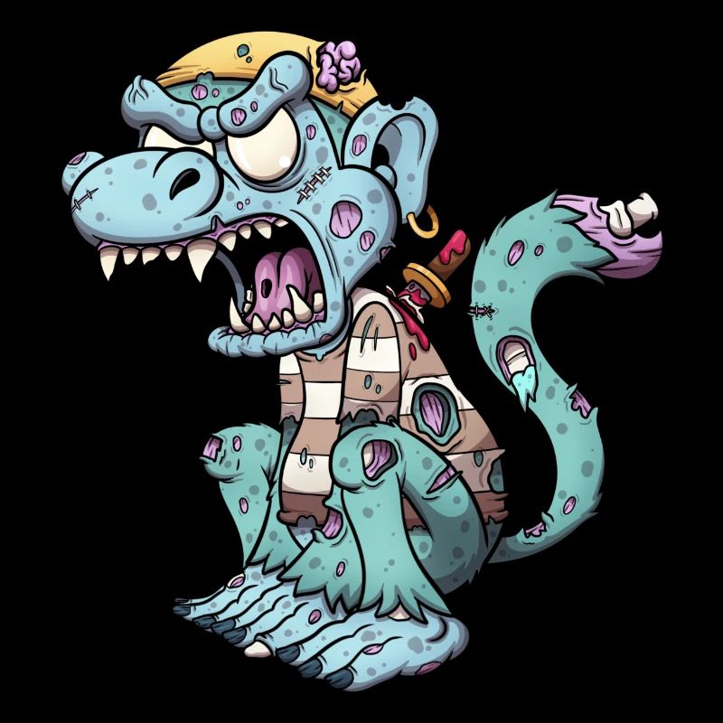Zombie Pirate Monkey