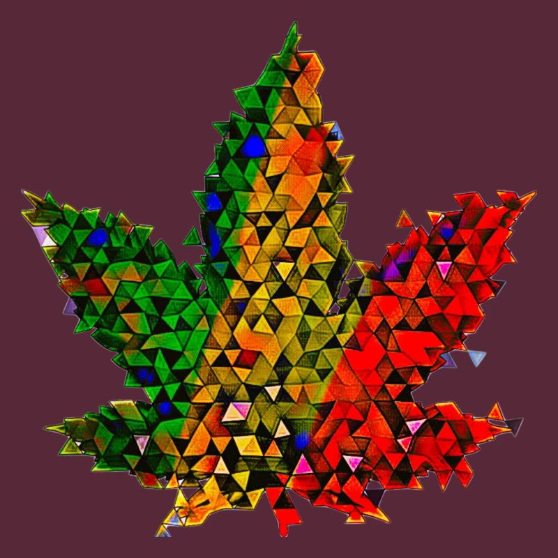 🥦 Hanfblatt - Low Poly - Reggae Version 🥦 Weed
