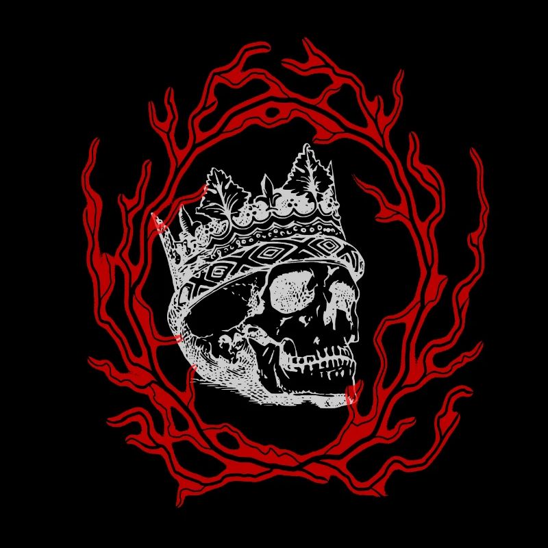 crâne de sucre et feu