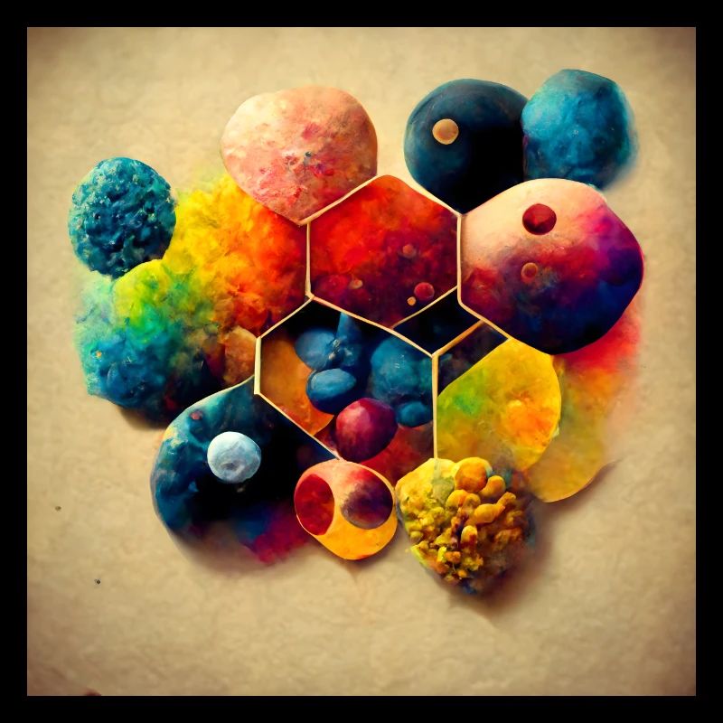 A puzzle with molecules