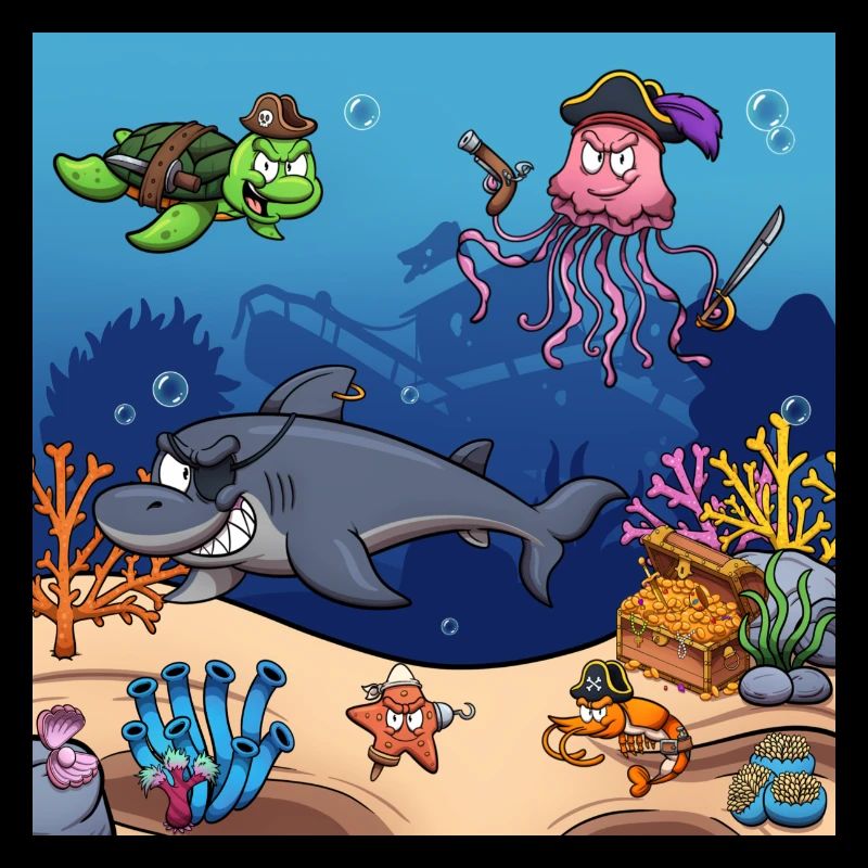 Créatures marines pirates