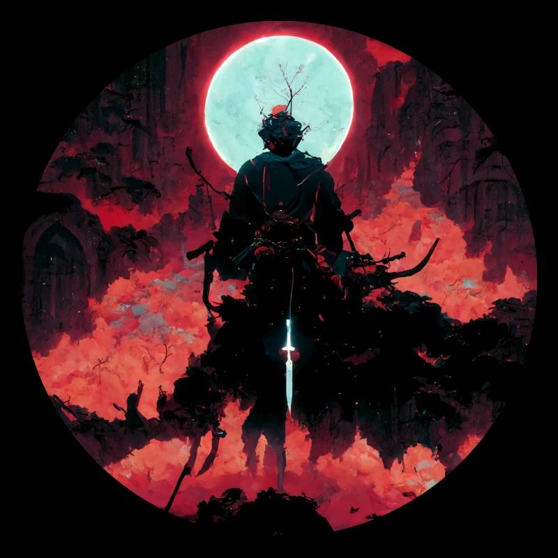 Devil Warrior with White Sword