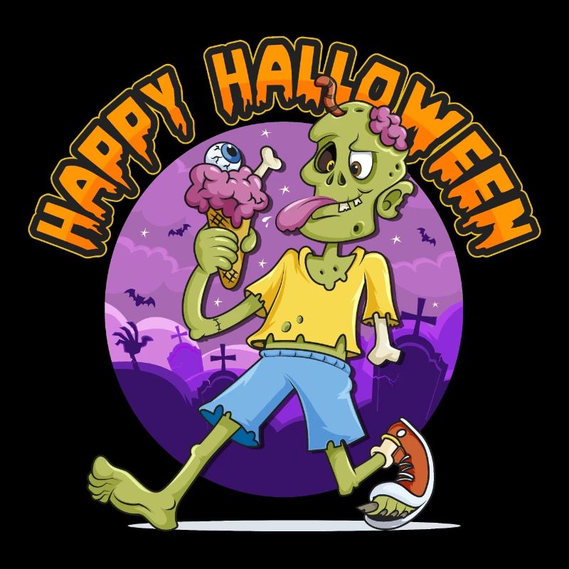 LUSTIGER ZOMBIE ISST BRAIN ICE CREAM