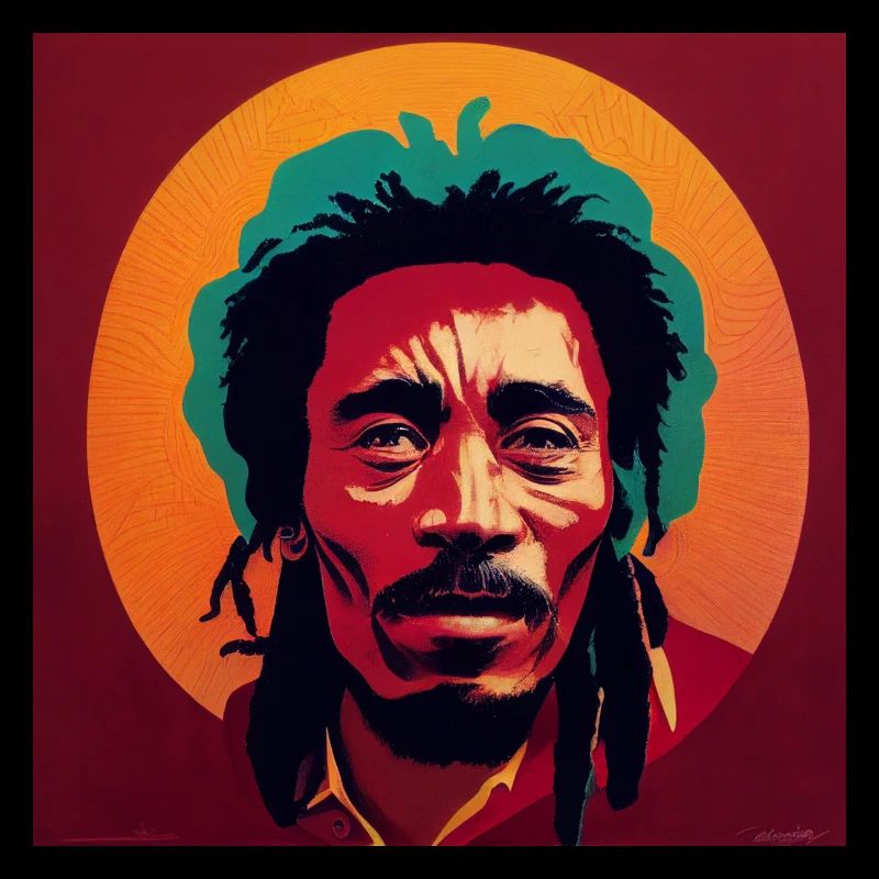 Rastafarian graffiti sketch