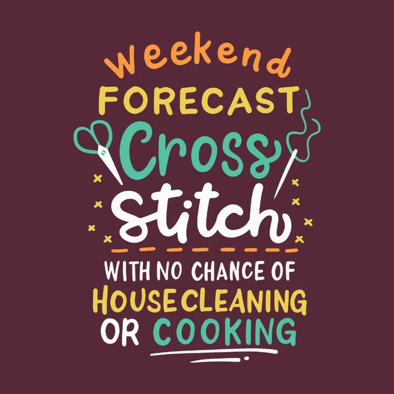 Weekend Forecast Cross Stitch