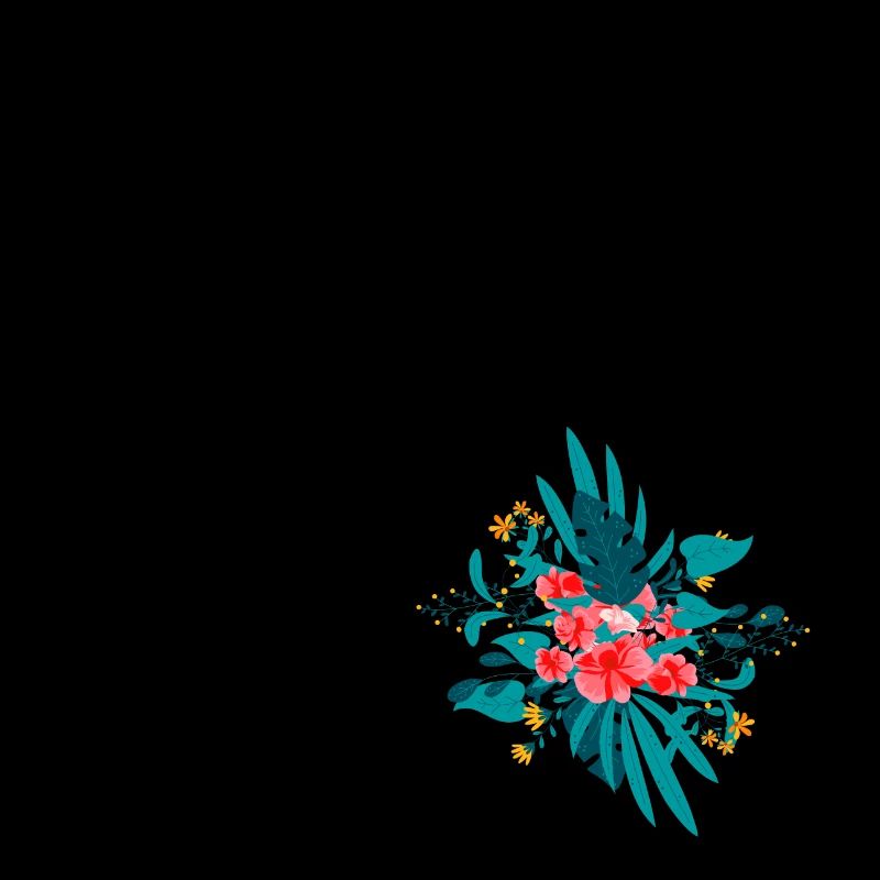 lettre U fleuris