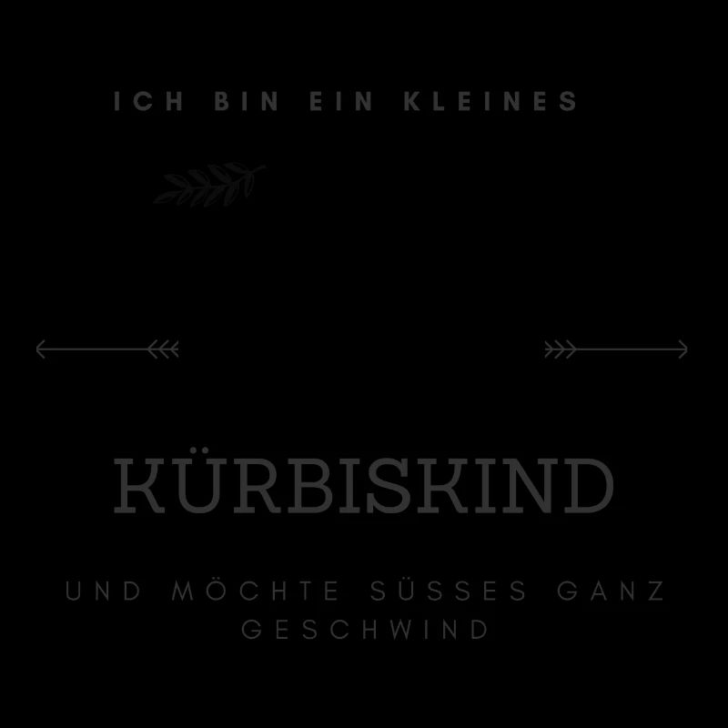 Ich bin ein kleines Kürbiskind Halloween