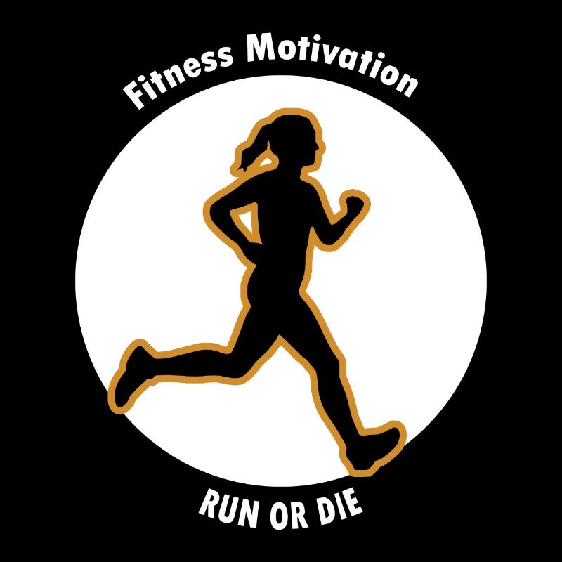 Fitness Motivation. Lauf oder Stirb