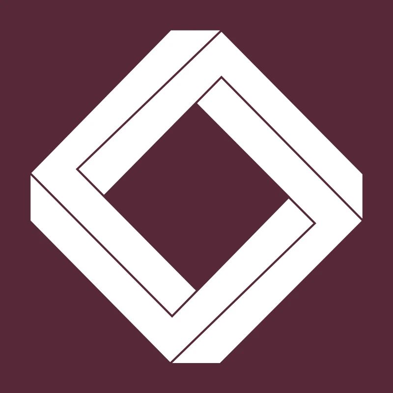 square impossible white design