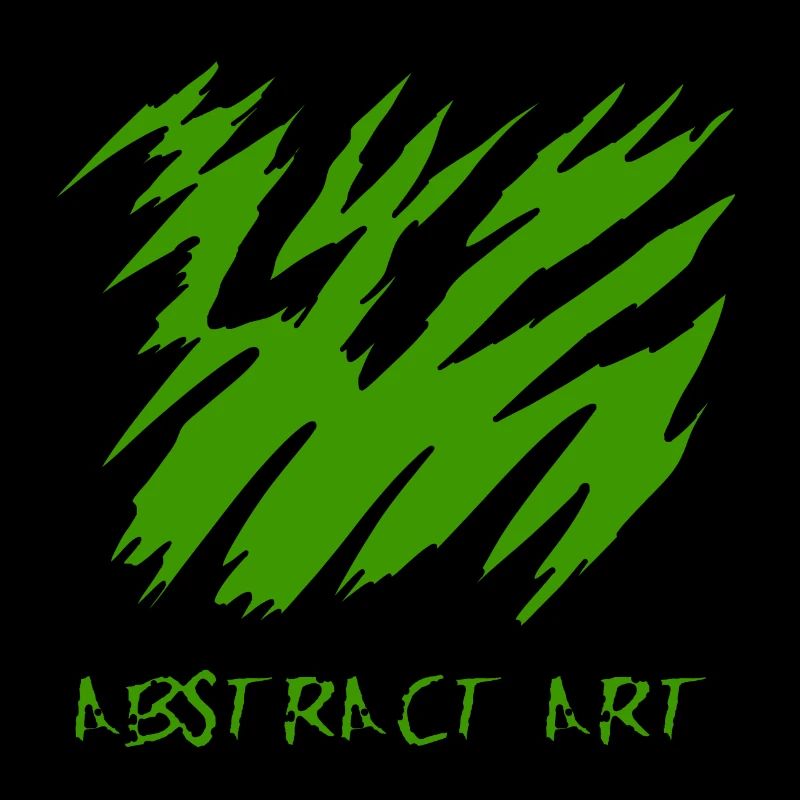 Art abstrait en vert. Art abstrait