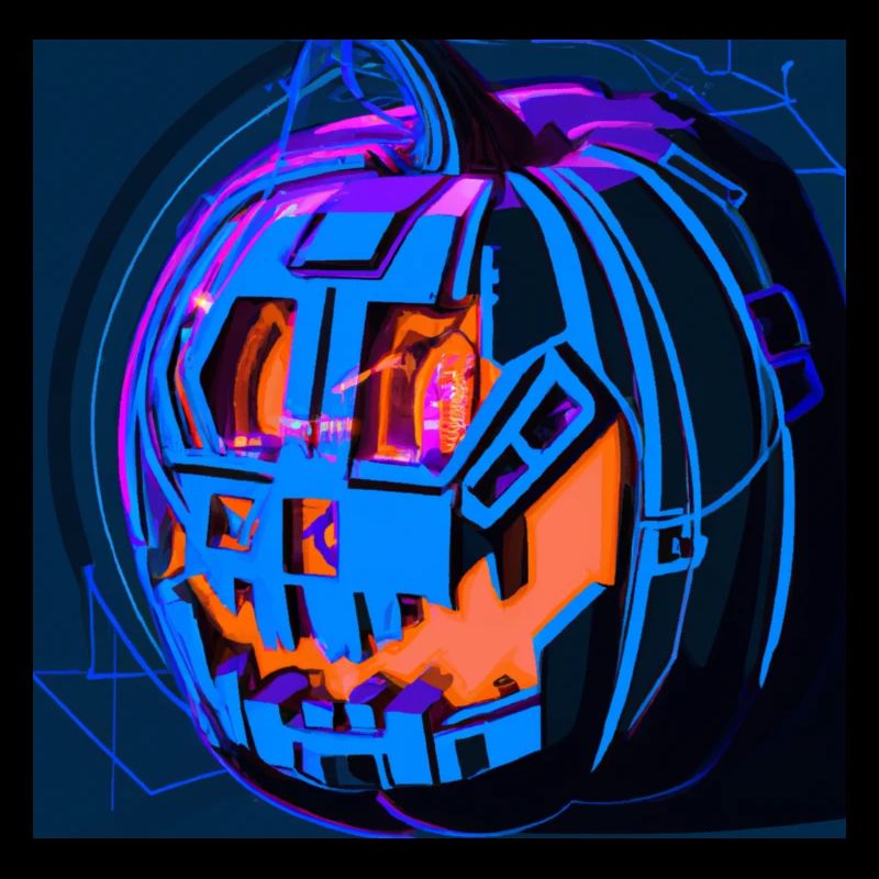 Halloween Kübis im Science-Fiction Stil