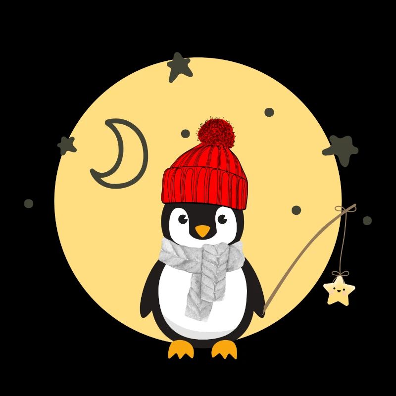 Ich geh mit meiner Laterne - Pinguin mit Laterne