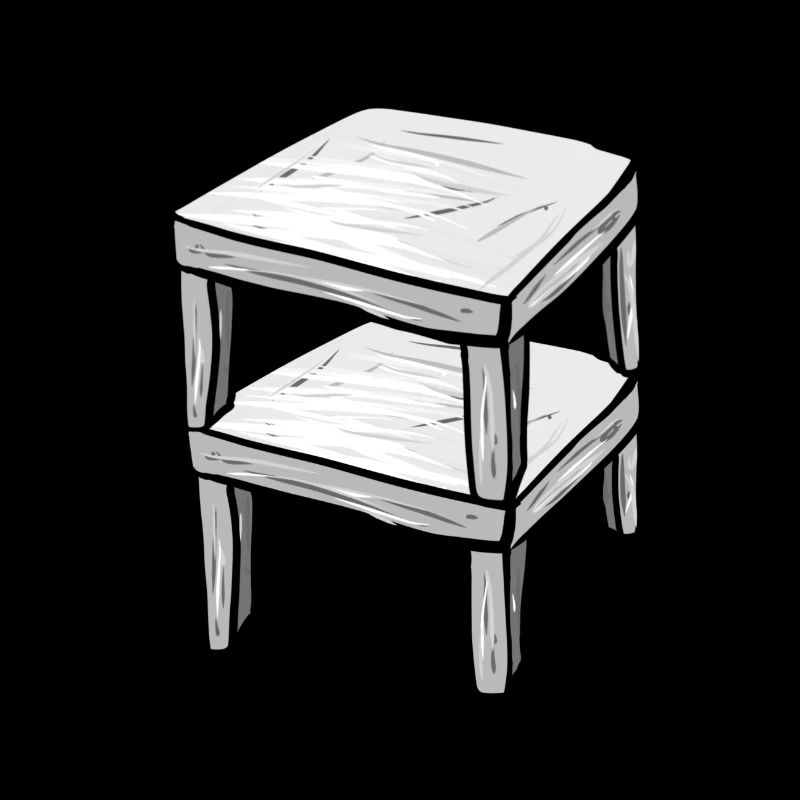 Holztisch Tisch Möbel Cartoon