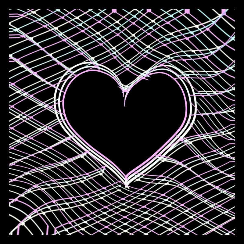 Crosses Pattern Cross Heart Love Shape