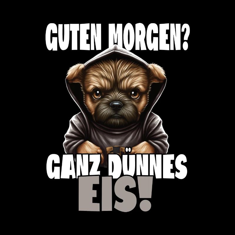 Guten Morgen? Ganz dünnes Eis! Kaffee Spruch
