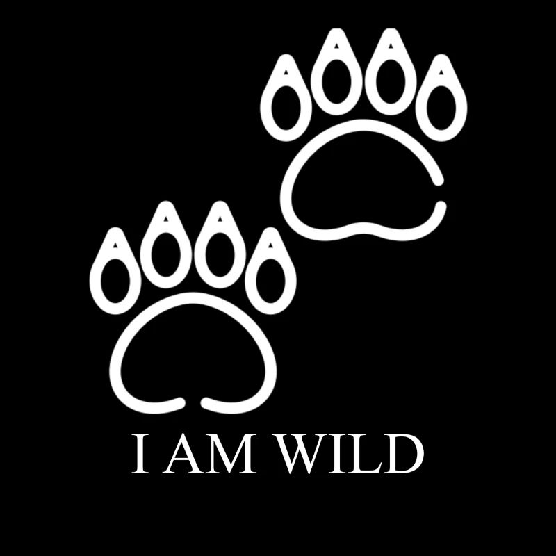 I am Wild - Bär Fußabdruck