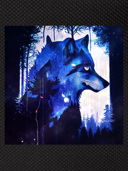 Lone Wolf at night