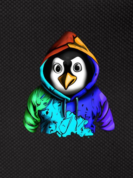 Pingouin surpris avec pull