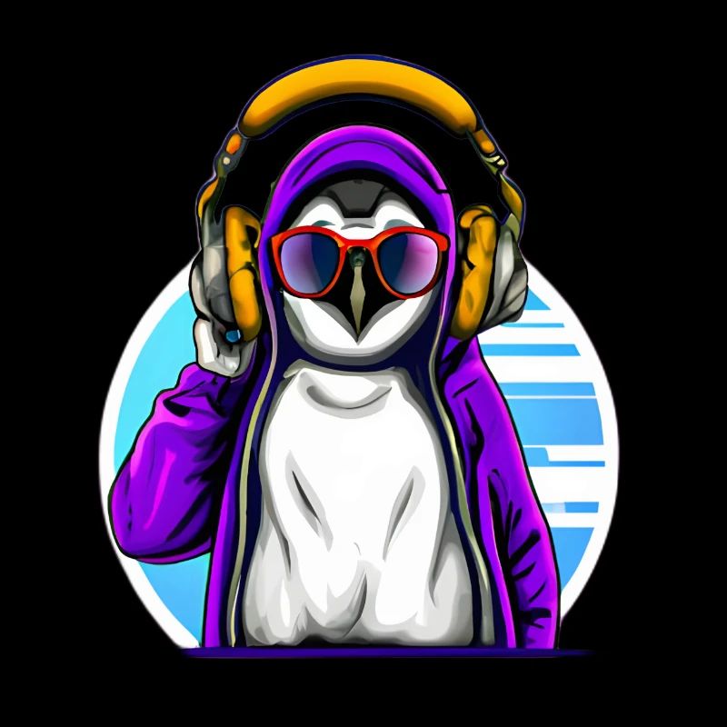 Cooler Pinguin mit Pullover