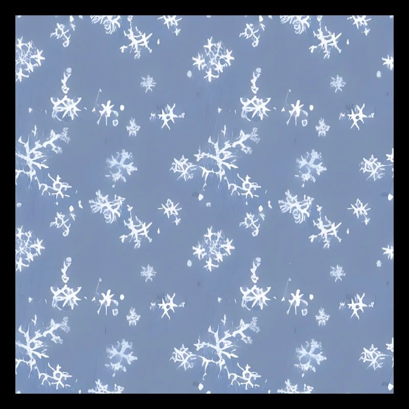 Snow pattern on a blue background